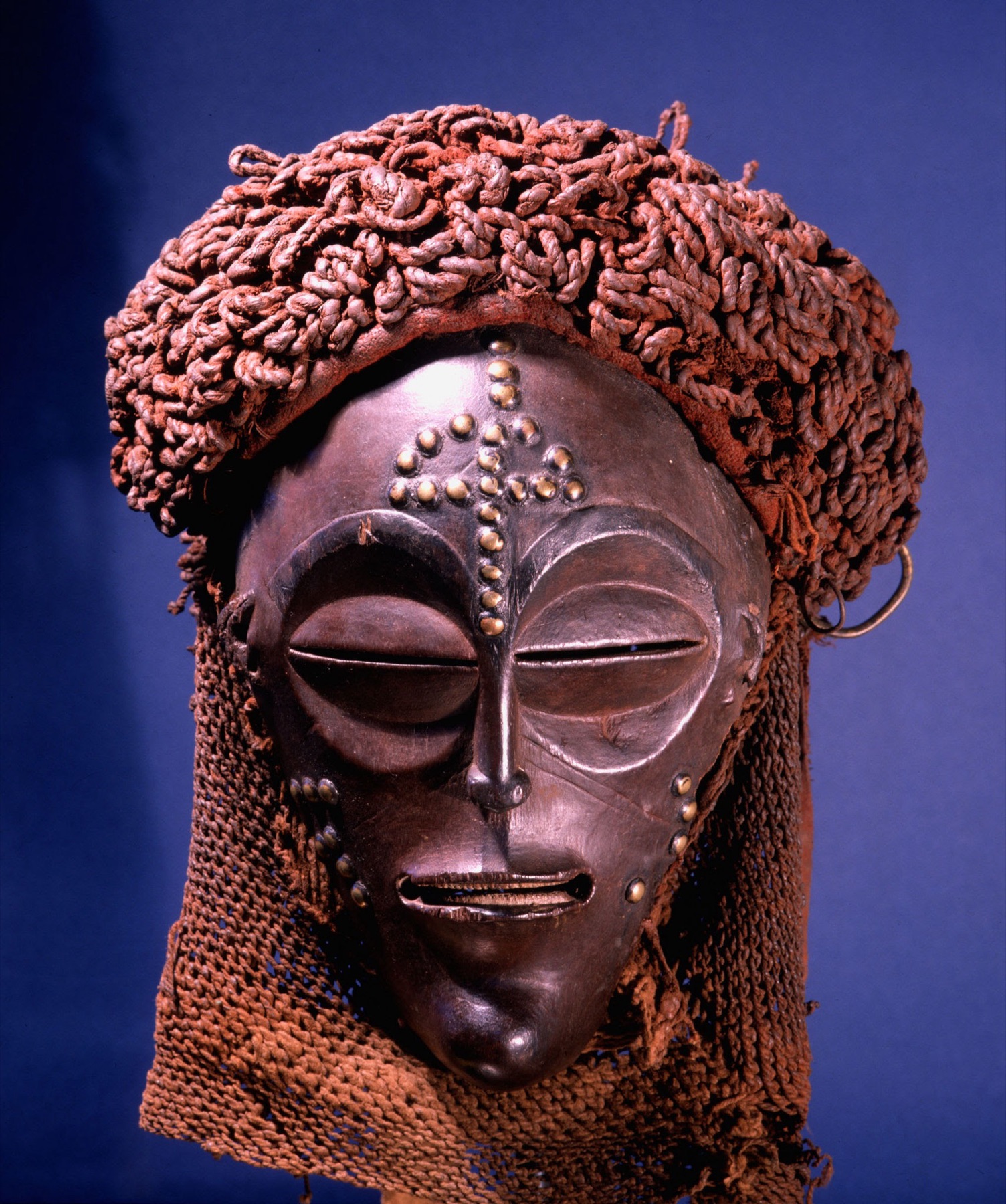 Traditional Tshokwe ceremonial mask, Katanga region