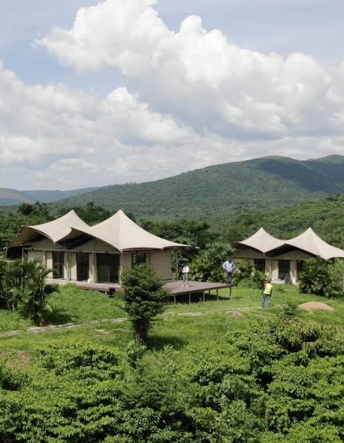 A tented eco-lodge in the Upemba/Kundelungu region